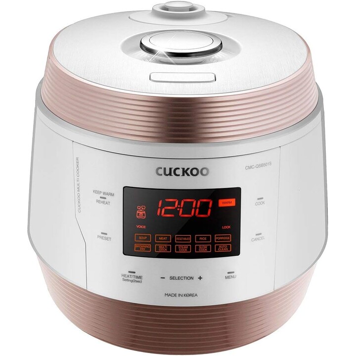CUCKOO CMC-QSB501S ICOOK Q5 8 in 1 Pentola a pressione a vapore Premium Pentola multiuso in acciaio inossidabile
