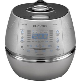 CUCKOO CRP-CHSS1009FN panela de arroz IH de pressão 10 xícaras prateada
