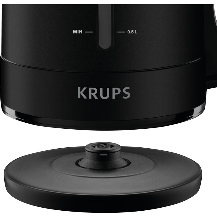 Krups BW2448 tetera eléctrica 1,6 L Negro, Hervidor de agua
