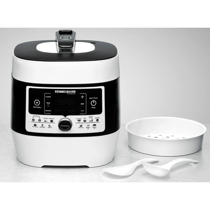 Rommelsbacher MD 1000 Dampfdruckkochtopf und Multikocher