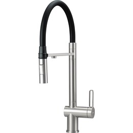 Küchenarmatur mit Wasserfilteranschluss mit flexiblem Auslauf