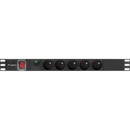 Multipresa LANBERG RACK PDU 19" 1U 16A 5X 230V PL 2M NERO C14
