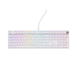 TECLADO GAMING GENESIS THOR 404 US RGB COM FUNDO MECÂNICO BRANCO OUTEMU PEACH SILENT