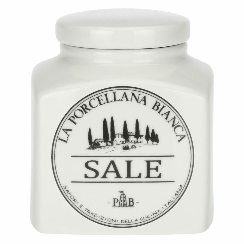 LA PORCELLANA BIANCA CONSERVA Salt container 1.1 ltr
