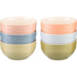 Set of 6 bowls 14 cm, multicolor
