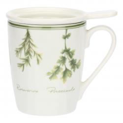 LA PORCELLANA BIANCA COLTIVIA Infusion Cup with Lid 350 ml