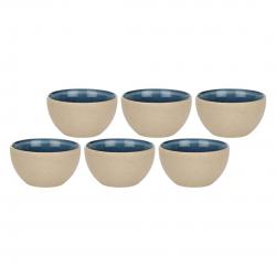 ROSE&TULIP ARPEGGIO Set of 6 Bowls 11.5 cm, Blue