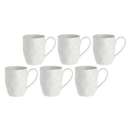 Set aus 6 Bechern LA PORCELLANA BIANCA