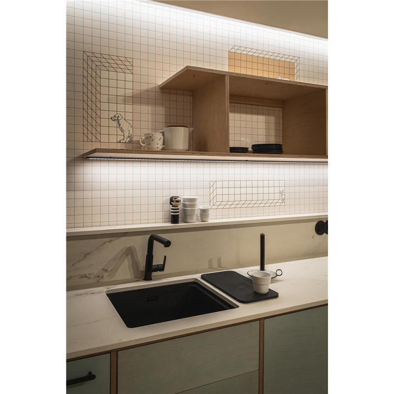 Deante Momi Fregadero de granito, 1 cubeta ZKM_N10A 500 x 450 x 230 negro