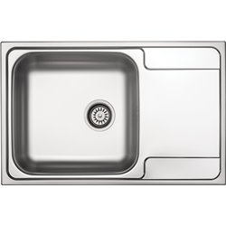 1-bowl sDeante Soul Fregadero de acero, 1 cubeta con escurridor ZEO_311C 790 x 500 x 165 decoradoteel sink with drainer