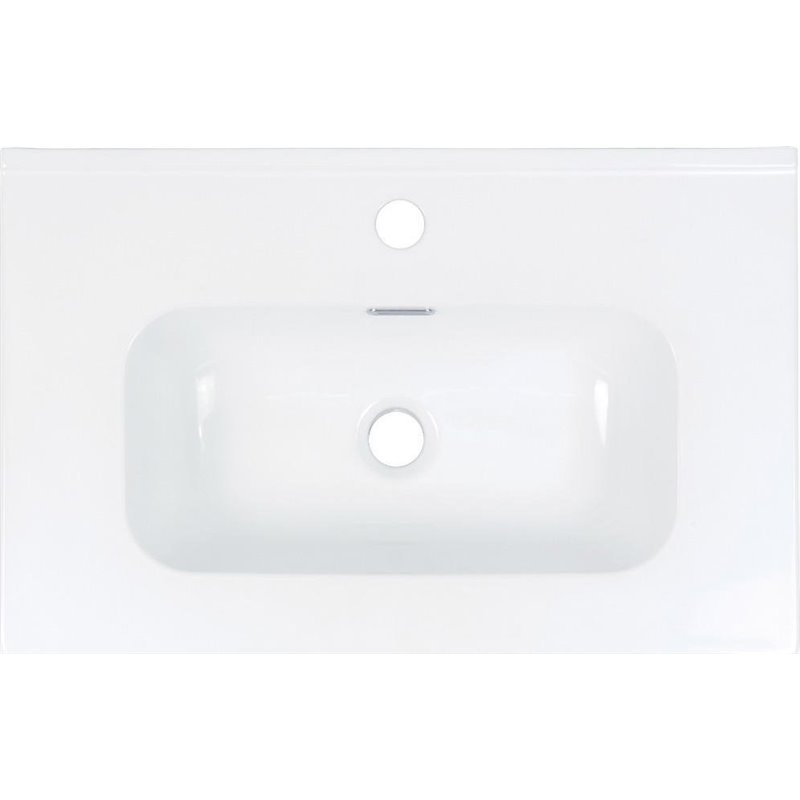 Deante Tubo Lavabo cerámico, empotrado, con repisa para grifo - 60 cm CTU_6U6M 600 x 385 x 160 blanco