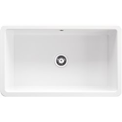 Deante Lumi Fregadero de cerámica, 1 cubeta ZCU_610D 810 x 480 x 254 blanco