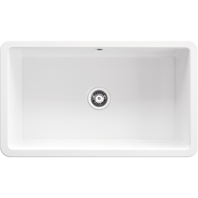 Deante Lumi Évier en céramique, 1 bac ZCU_610D 810 x 480 x 254 blanc