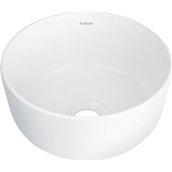 Deante Jasmin Ceramic washbasin, countertop CDJ_6U2S ⌀280 x 140 x 120 white