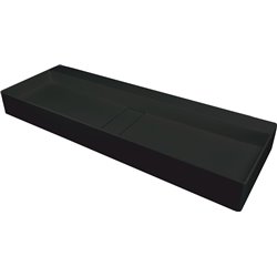 Deante Blur Lavabo in granito, da appoggio - con piastra di copertura CQB_NU1S 1000 x 400 x 120 x 76 nero