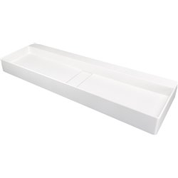 Deante Blur Lavabo in granito, da appoggio - con piastra di copertura CQB_AU2S 1200 x 400 x 120 x 76 alabastro