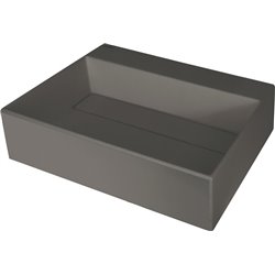 Deante Correo Lavatório de granito, de bancada, com prateleira para torneira - com placa de cobertura CQR_TU5M 500 x 400 x 130 x