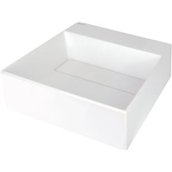 Deante Correo Lavabo de granito, de encimera, con repisa para grifo - con placa de cubierta CQR_AU4M 400 x 400 x 130 x 120 alaba