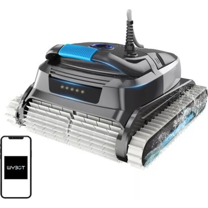 WYBOT L1 Pulitore automatico per piscine con sistema di navigazione per una manutenzione efficiente, nero