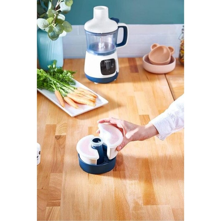 Tefal HB55W Yummy Gourmet Blue/White Pedestal Blender and Mixer