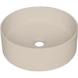 Deante Lavabo de granito Silia, de encimera CQS_5U4S Ø360×120×100 beige