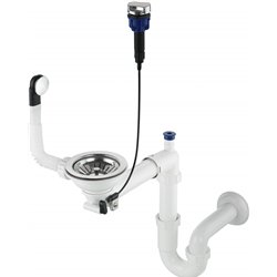 Siphon Deante pour évier en granit, 1 cuve, Économiseur d’espace