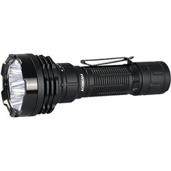 Acebeam Defender P18 Linterna táctica LED con interruptor de cola doble, 5000 lúmenes, recargable, Negra