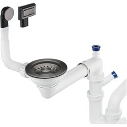 Deante Siphon for 1 bowl sink, Space saver