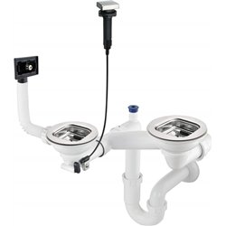 Siphon For 1.5- And 2-Bowl Steel Sink