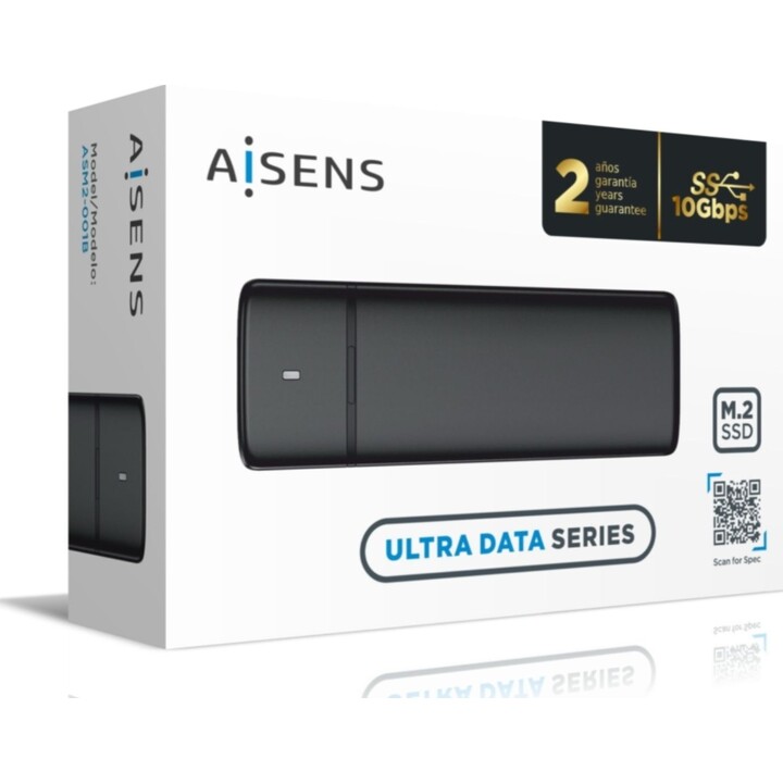 Externes GehäusefürAisens ASM2-001B / USB 3.1 M.2 SATA / NVME SSD-Datenträger
