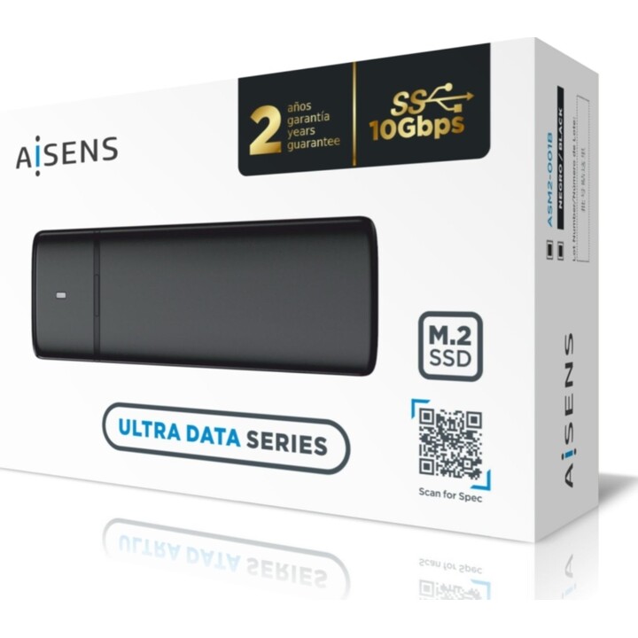 Externes GehäusefürAisens ASM2-001B / USB 3.1 M.2 SATA / NVME SSD-Datenträger