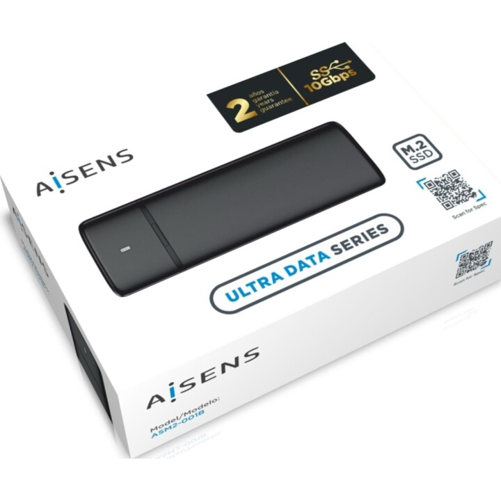 Externes GehäusefürAisens ASM2-001B / USB 3.1 M.2 SATA / NVME SSD-Datenträger