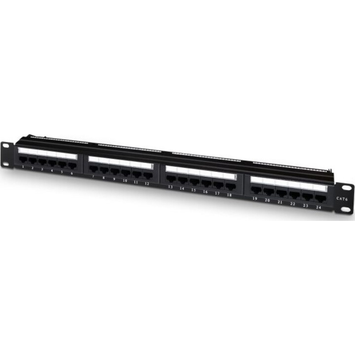 Panneau de brassage Aisens A141-0308 / 24 Ports / Cat.6 / Hauteur 1U