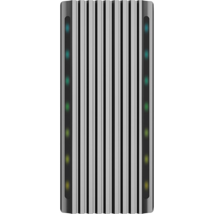 External Enclosure for SSD M.2 SATA/NVMe Aisens ASM2-RGB011GR/ USB 3.2 Gen2/ Without Screws