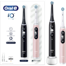 Cepillo de dientes eléctrico Braun Oral-B Io 3 Duo Set Negro y Rosa