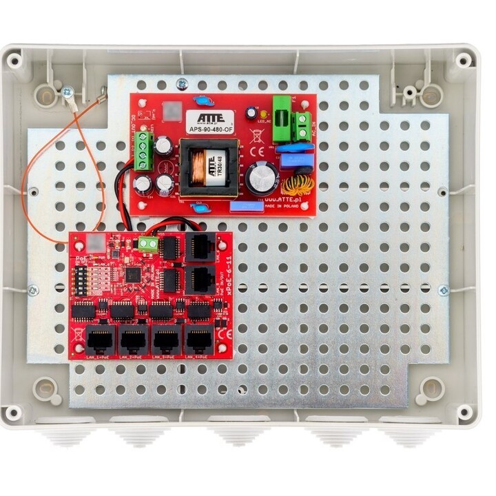 Set for 5 IP Cameras Switch Poe 5P+1Up Atte Ip-5-11-L3