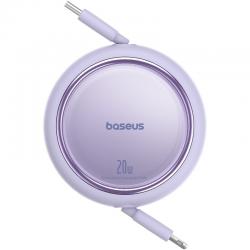 Baseus Free2Pull Cable expansible de carga rápida USB C a iP Ligtning 1 m 20 W Morado