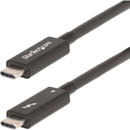 StarTech.com A40G2MB-TB4-CABLE Cavo Thunderbolt 2 m 40 Gbit/s Nero