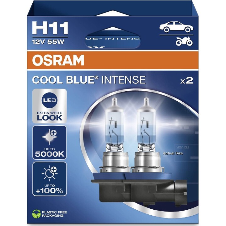 Glühlampe (2er-Set) H11 12V 55W Pgj 19-2 Cool Blue Intense Nextgen 5000K