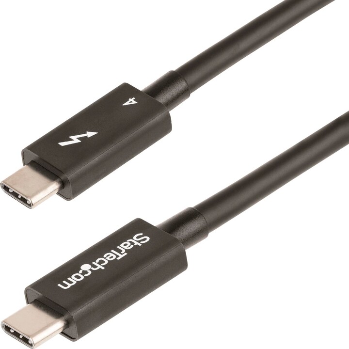 StarTech.com TBLT4MM50CM cabo Thunderbolt 0,5 m 40 Gbit/s Preto