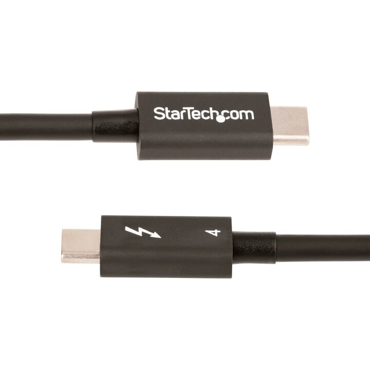 StarTech.com TBLT4MM50CM cabo Thunderbolt 0,5 m 40 Gbit/s Preto