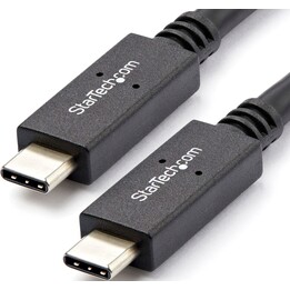 StarTech.com 3ft (1m) USB-C Cable, USB 10Gbps, 100W (5A) Power Delivery, 8K 60Hz / 4K 144Hz DP Alt Mode, USB-IF Certified - Thun