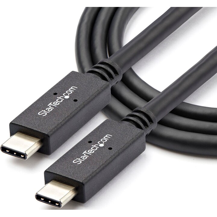StarTech.com 3ft (1m) USB-C Cable, USB 10Gbps, 100W (5A) Power Delivery, 8K 60Hz / 4K 144Hz DP Alt Mode, USB-IF Certified - Thun