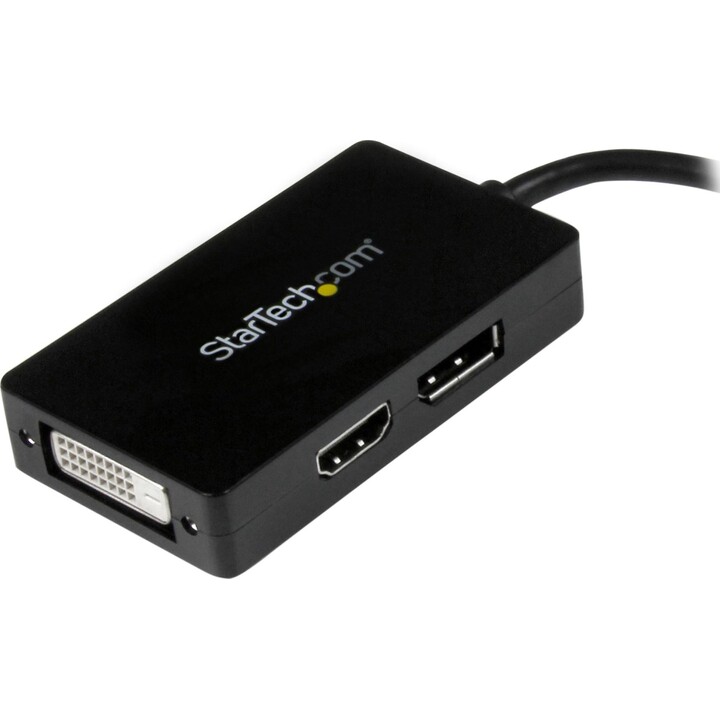 StarTech.com Travel A/V adapter: 3-in-1 Mini DisplayPort to DisplayPort DVI or HDMI converter