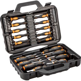 Neo Tools 04-211, Juego de destornilladores con puntas, 58 piezas
