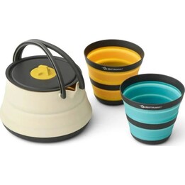 Sea To Summit Frontier UL, Juego de Hervidor Plegable Ultraligero para Cocinar de 2 a 3 Piezas, Amarillo