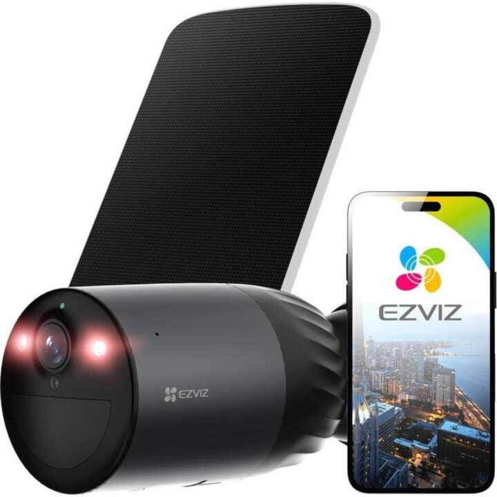 Ezviz Set Telecamera Wi-Fi Eb3 4G + Pannello Solare 6,2W