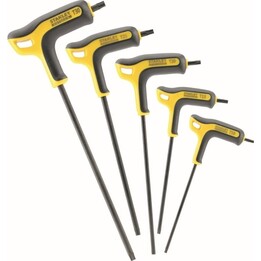 Stanley STHT0-69048, Juego de llaves hexagonales P St Fm 5 piezas, acero de primera calidad, plateado