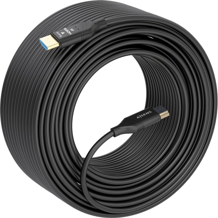Câble HDMI 2.0 4K AOC Aisens A148-0932/ HDMI mâle - HDMI mâle/ 30 m/ Noir