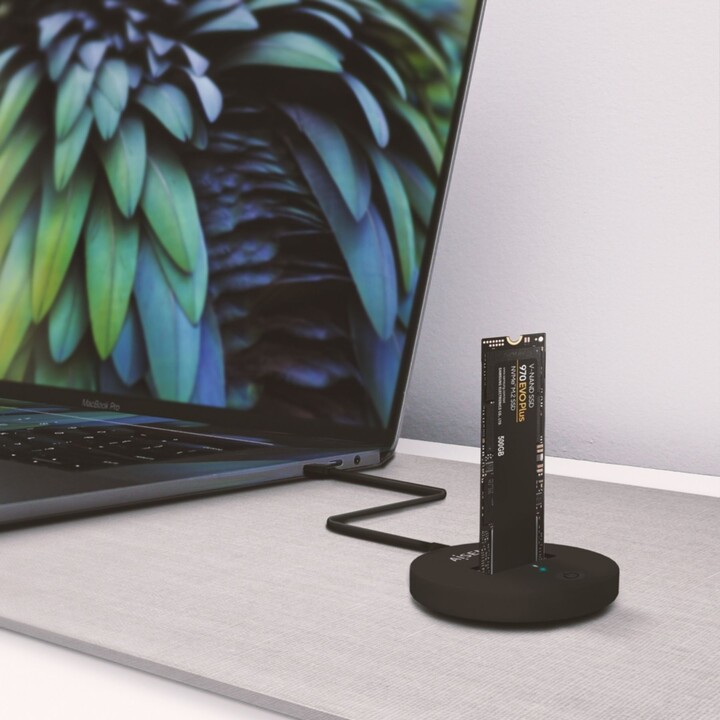 Station d accueil USB Type-C pour SSD M2 SATA/NVMe NGFF Aisens ASUC-M2D013-BK/ Noir